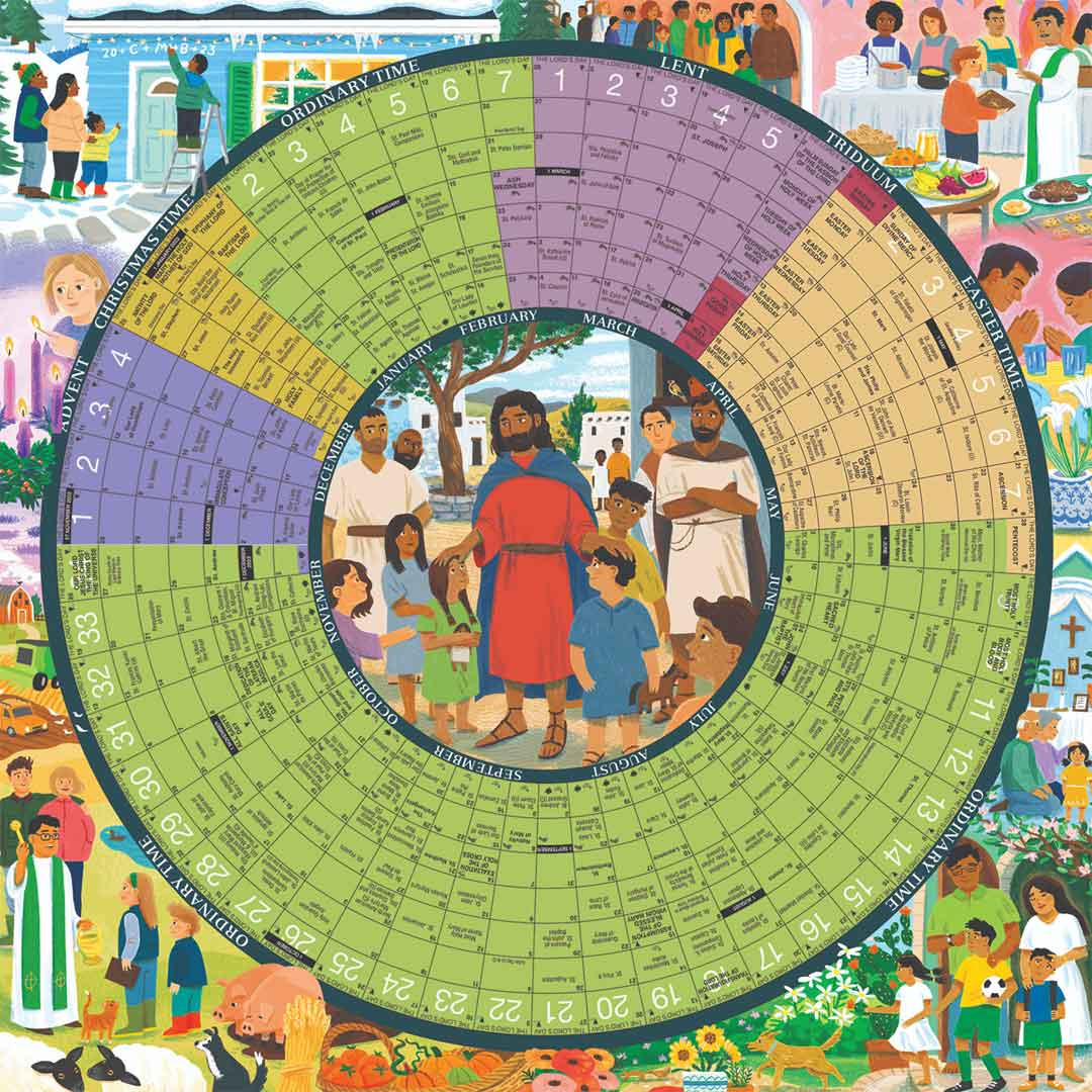 2026 Year Of Grace Liturgical Calendar Laminated Poster regarding Year of Grace Liturgical Calendar 2026