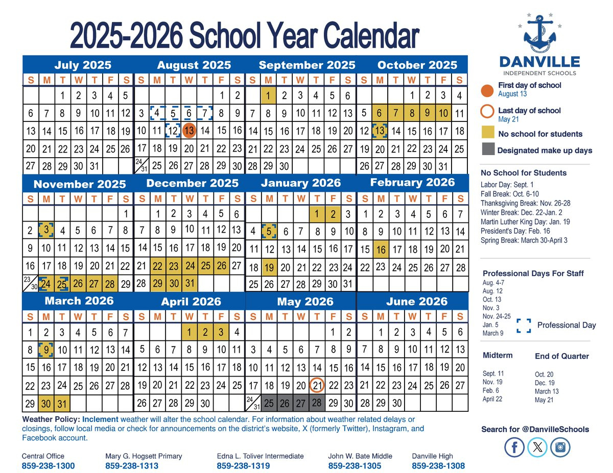 A Version Of The 2025-2026 School Year Calendar For Families Is with Disd 2025 to 2026 Calendar Printable