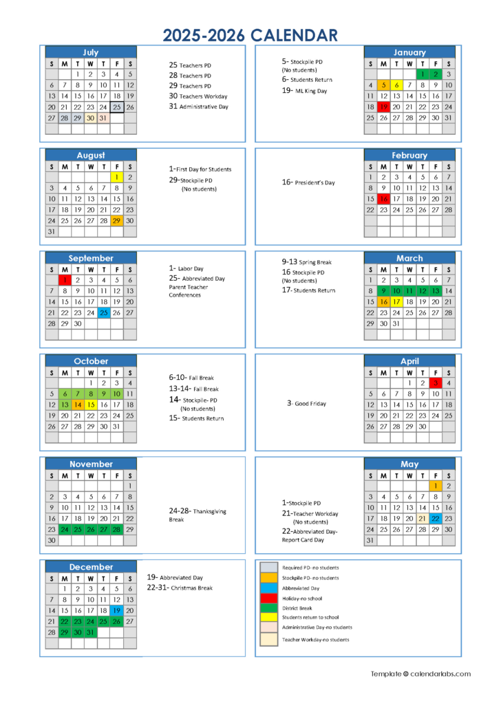 Calendar Hisd 2026 – 2027
