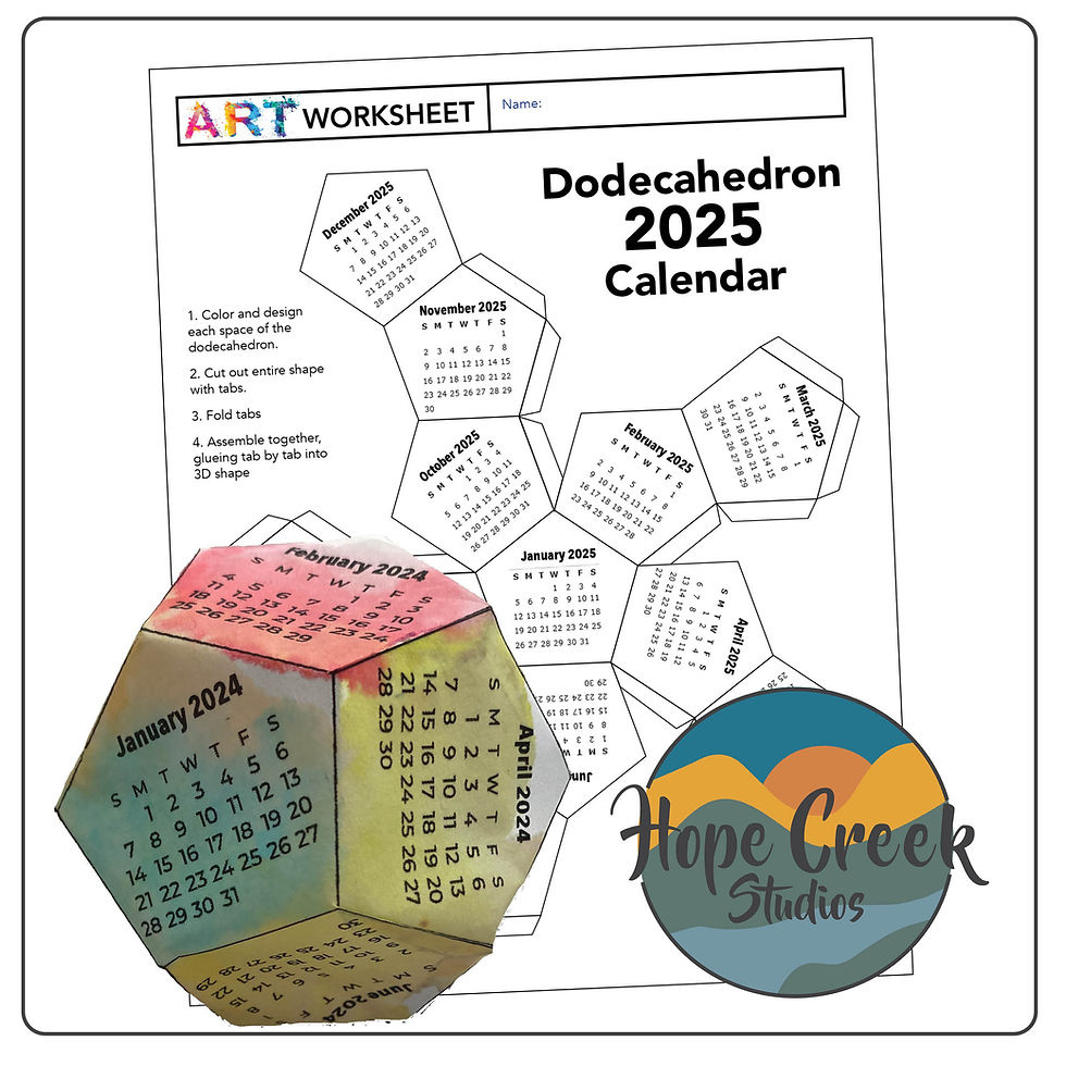 Art Steam Dodecahedron Calendar 2026 Foldable 3D Cube Pattern within 2026 Calendar Printable Dodecahedron Free