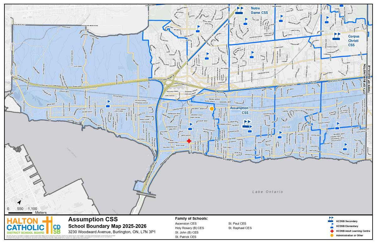 Assumption Catholic Secondary School in Halton Catholic School Board Calendar 2026