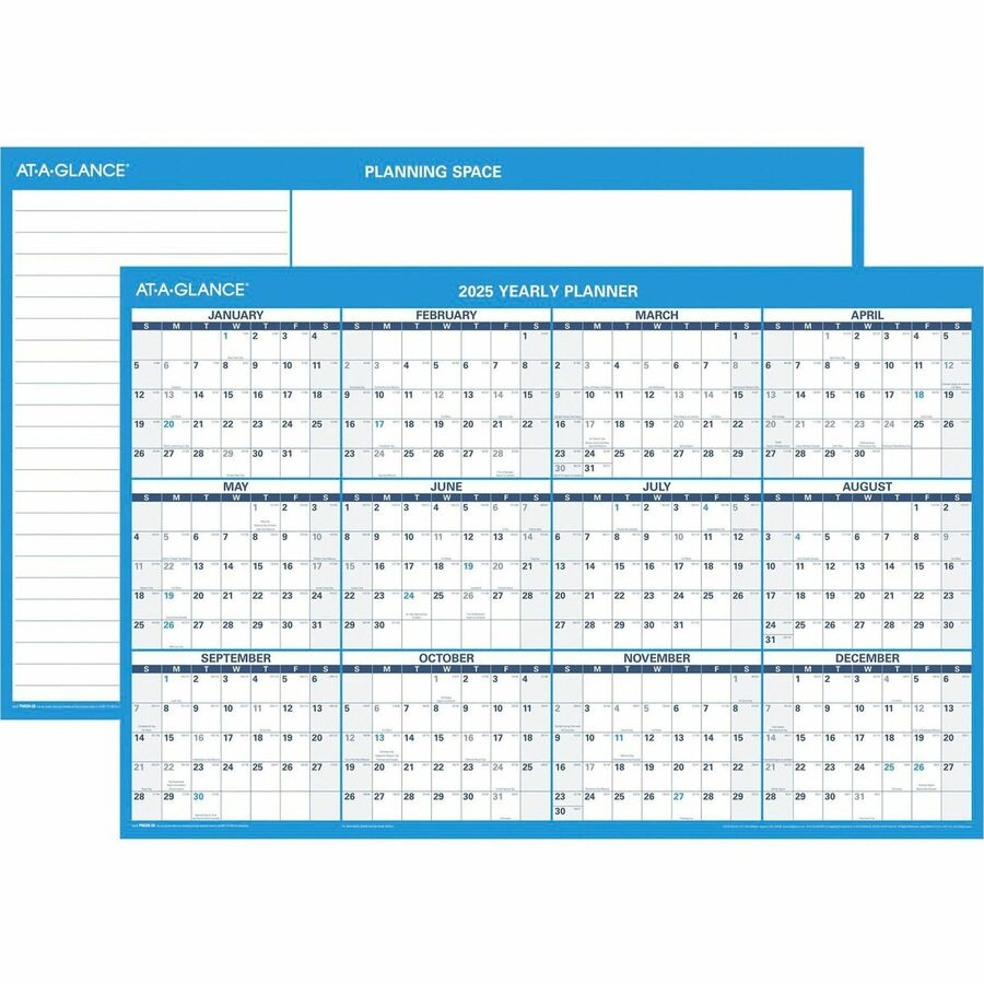 At A Glance Horizontal Reversible Erasable (Aagpm20028) - Office inside Ppe Employee Attendance Calendar 2026