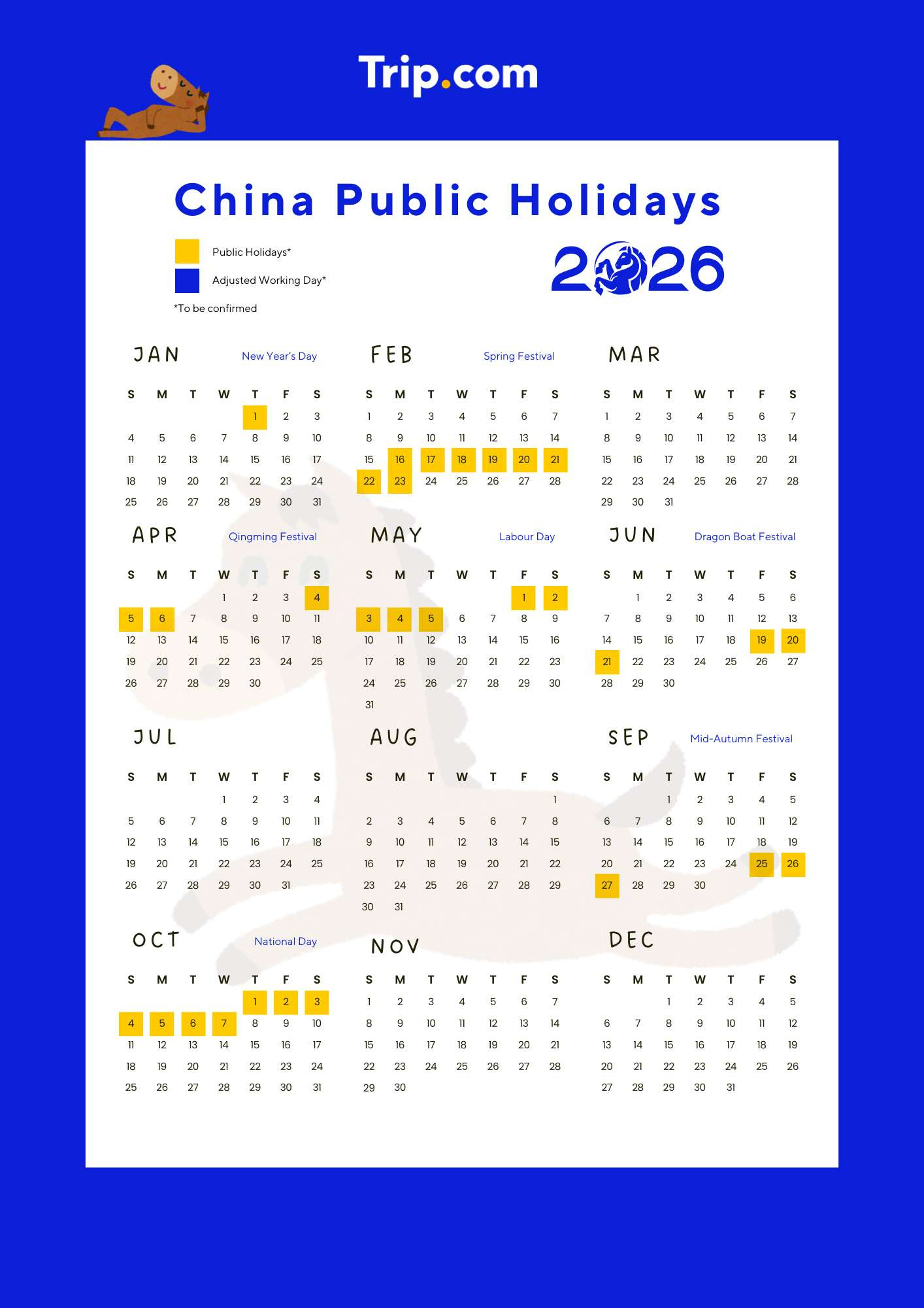 China Public Holidays 2026 Guide: Dates, Long Weekends &amp;amp; Tips throughout Chinese Working Calendar 2026
