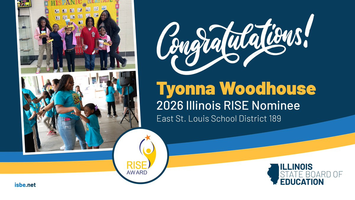 🎉Congrats To Tyonna Woodhouse, An Il Nominee For The National within National School Attendance 2026