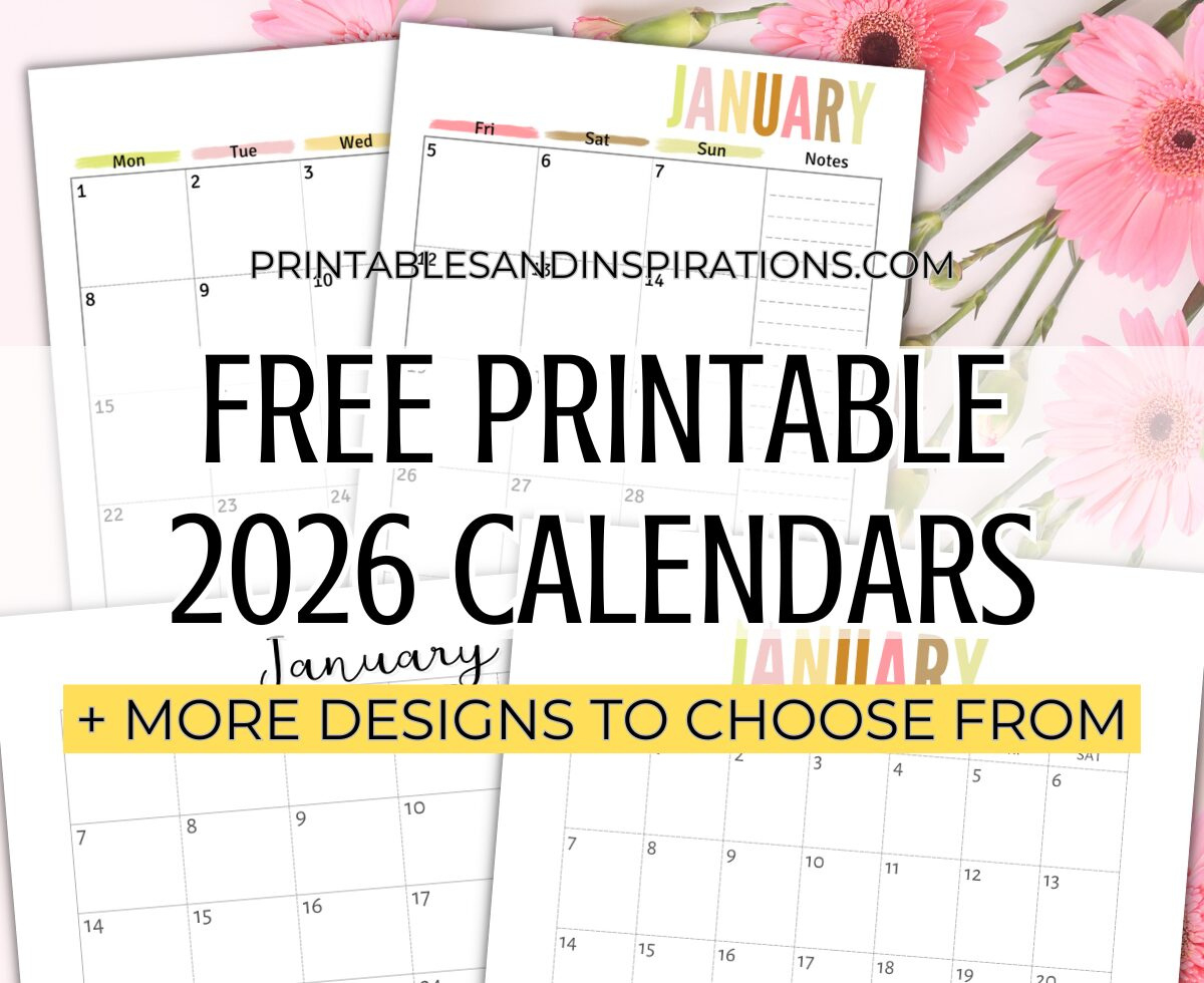 Free Printable 2026 Monthly Calendar Template Pdf - Printables And with Calendar Labs 2026 Monthly Printable Calendar