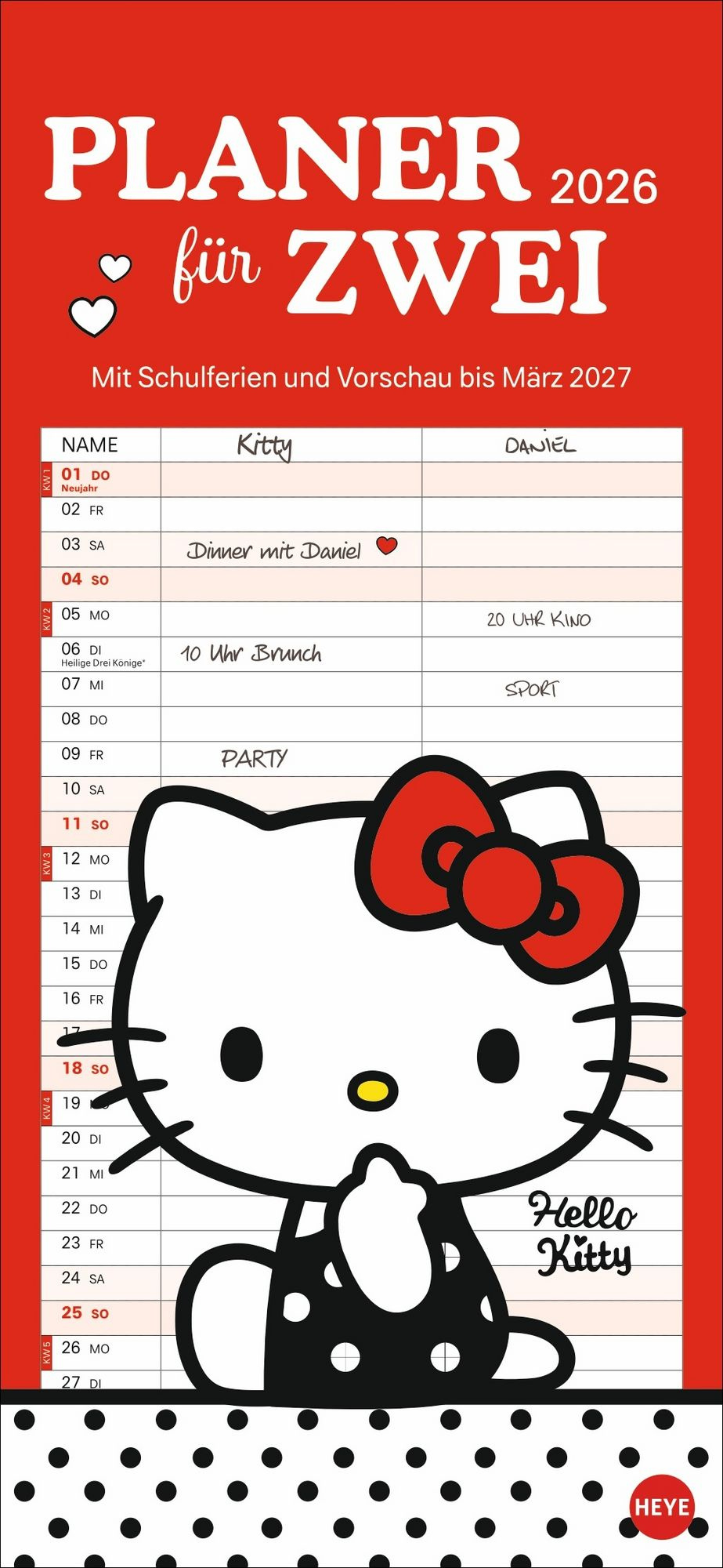 Hello Kitty Planer Für Zwei 2026" Kaufen throughout 2026 Hello Kitty Calendar