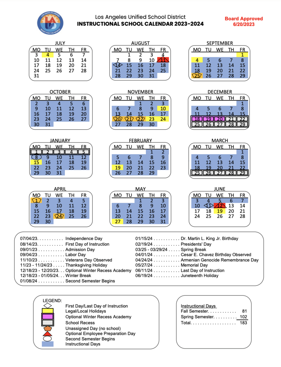 Lausd 2025 26 Calendar - Productivity Calendar Template throughout Lausd 2025 To 2026 Calendar Printable