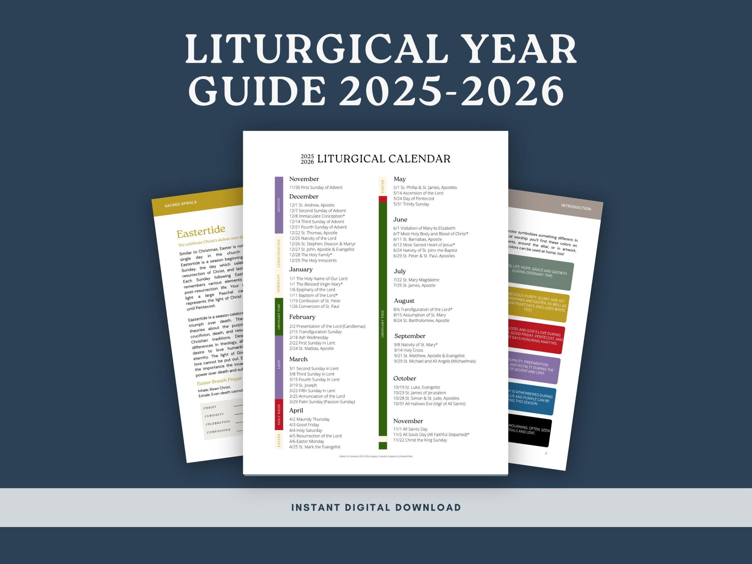 Liturgical Calendar 2025-2026: Ecumenical Church Year Guide (Pdf with regard to Umc Liturgical Calendar 2026