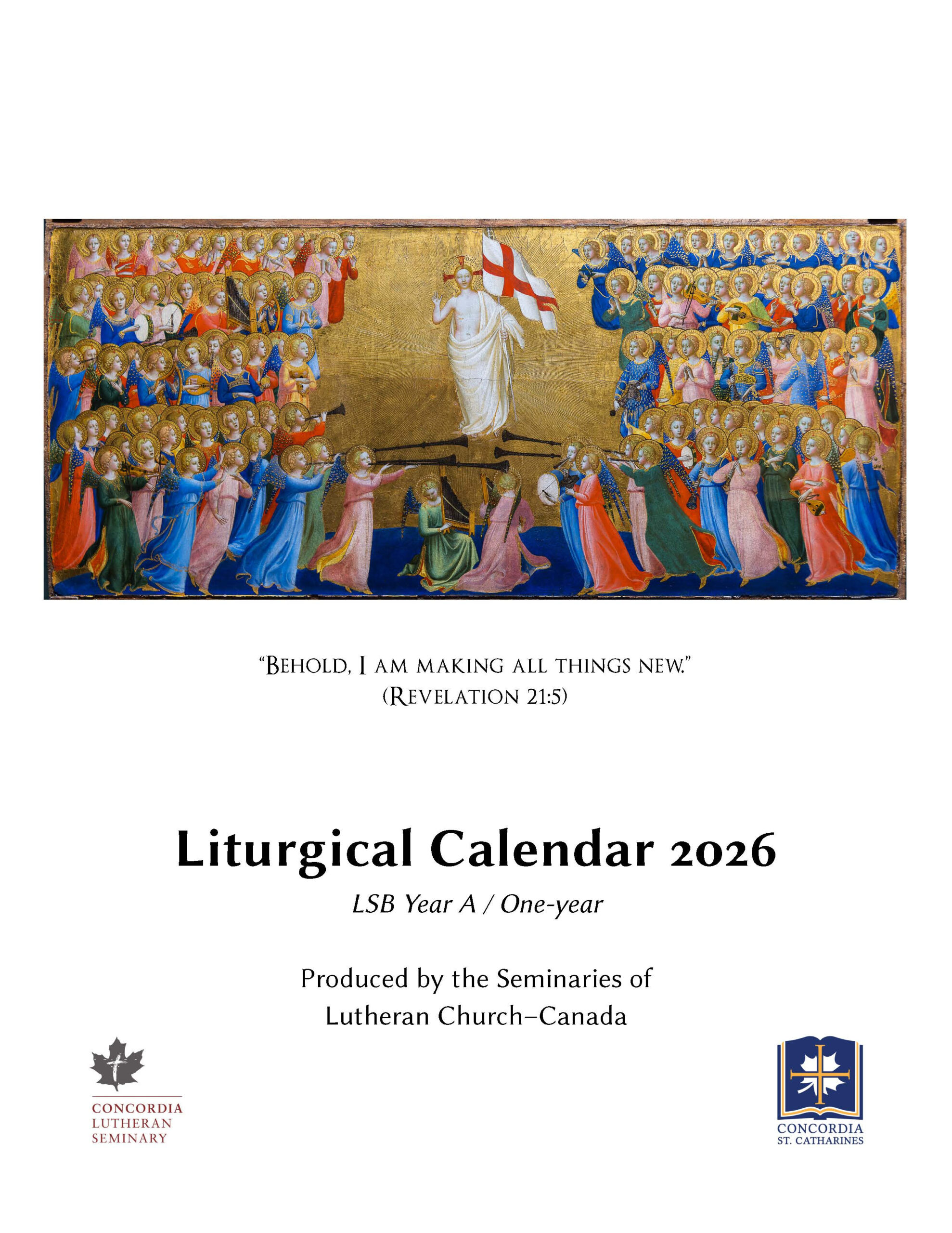 Liturgical Calendar 2026 – Concordia Lutheran Theological Seminary within Lutheran Liturgical Calendar 2026 Printable