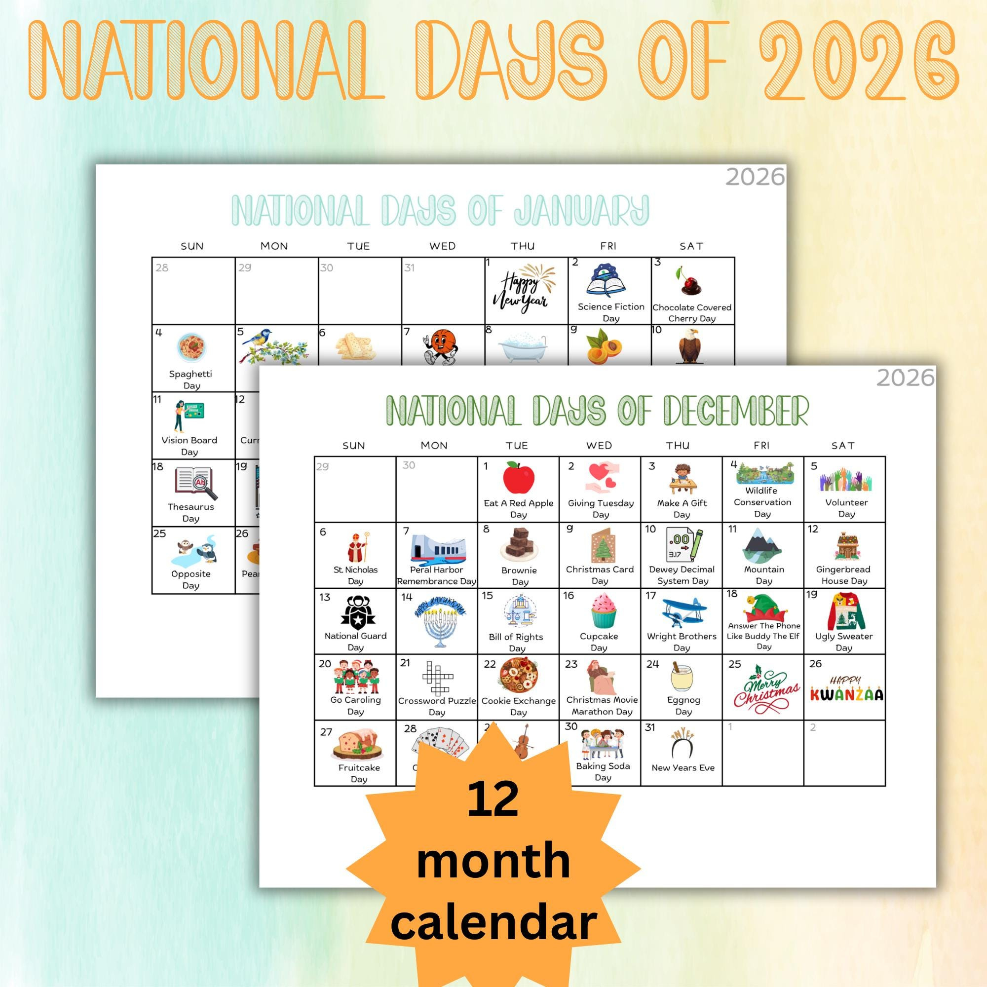 Nationale Tage Lehrmittel Vorschule Lehrer Kalender Klassenzimmer in January 14 2026 National Day