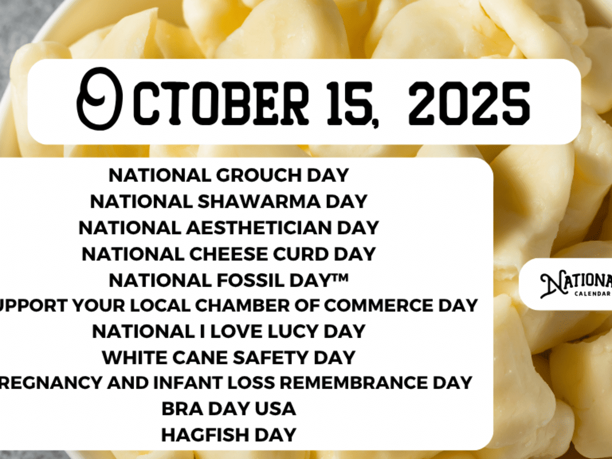 October 15, 2025, On The National Day Calendar® - National Day with regard to October 15 National Day 2025
