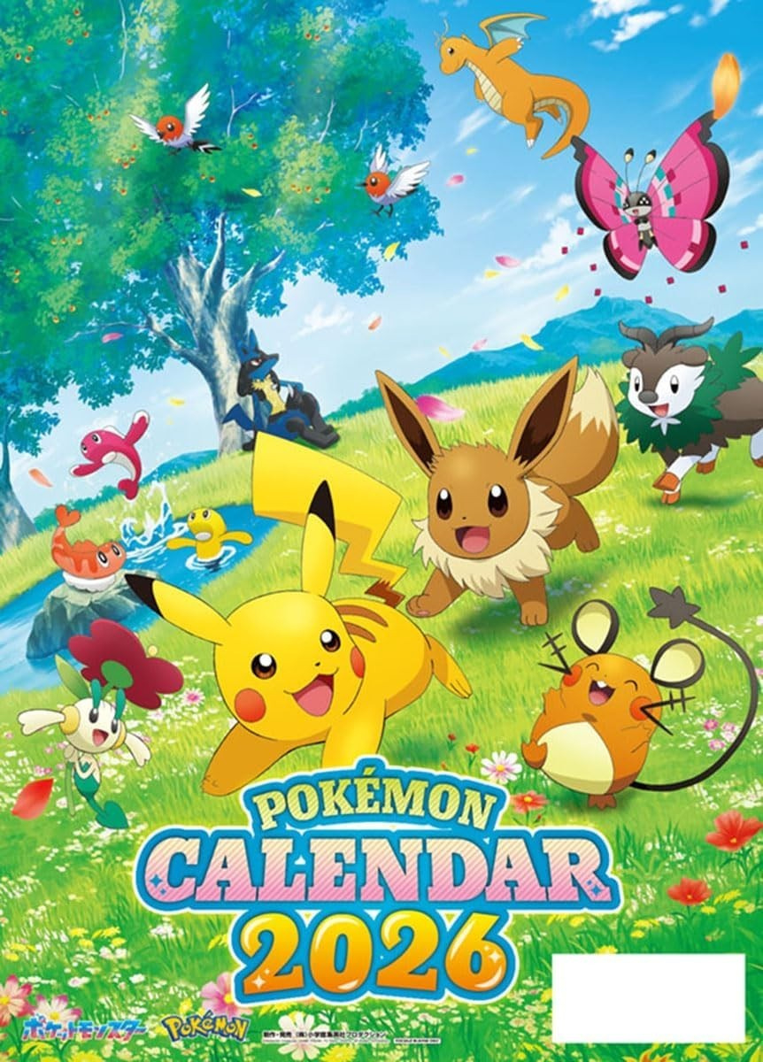 Pokémon 2026 Calendar A2 Size Japan Wall Calendar New | Ebay regarding Pokemon Calendar 2026 Release Date