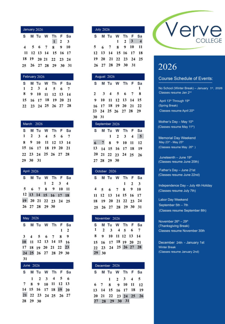 General Blue 2026 Calendar Printable