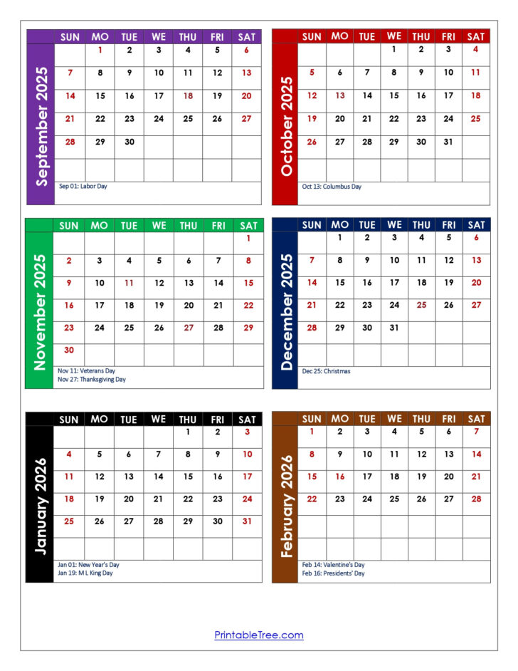 September 2025 August 2026 Calendar Printable September 2025 August 2026 Calendar Printable