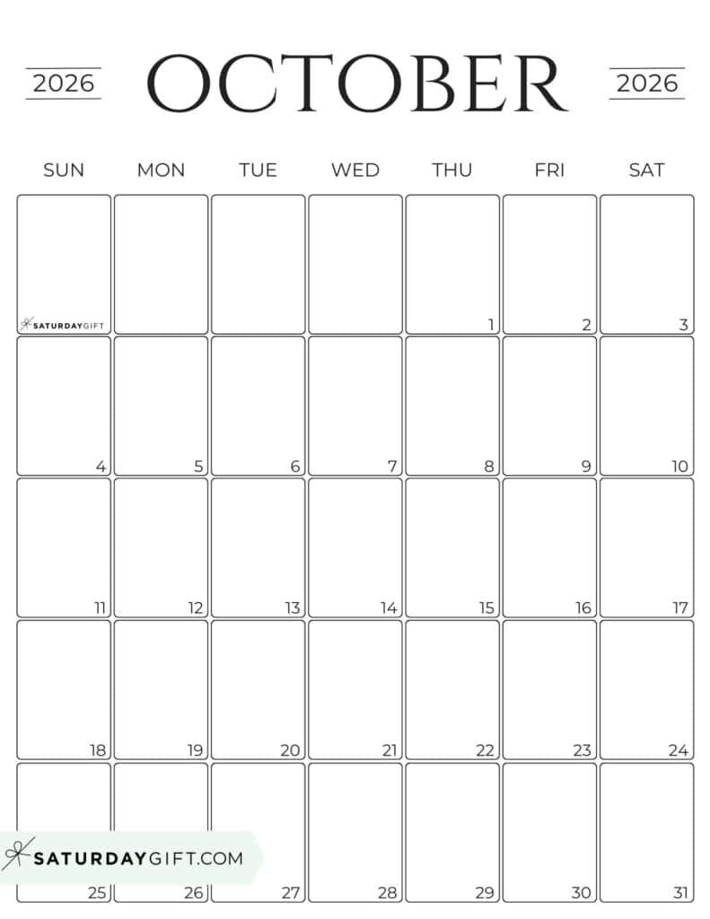 Simple Calendar 2026 - Free Printable Vertical Calendars in 2026 Vertical Calendar Printable Free