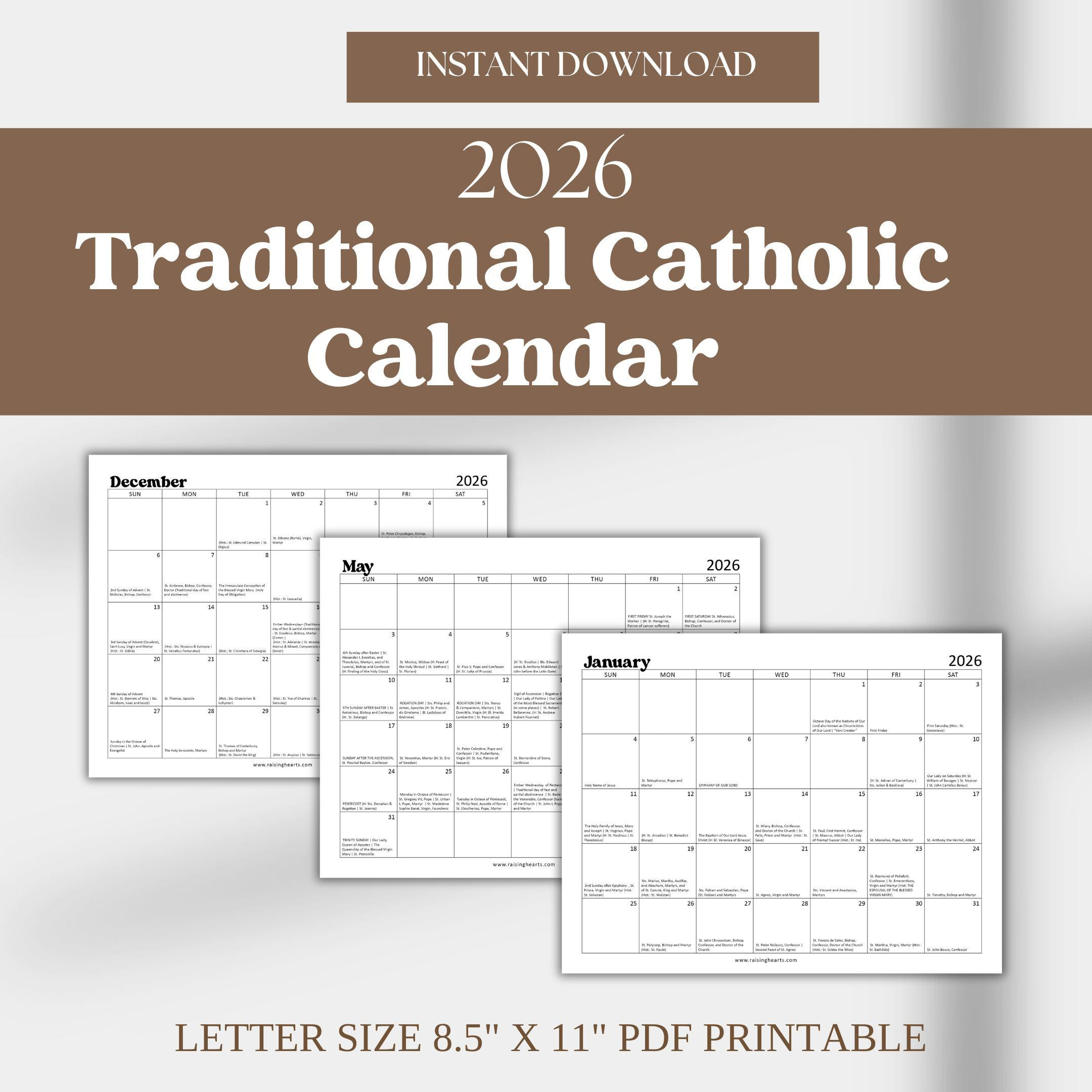St Anthony Catholic University Academic Calendar 2021 Liturgical in Catholic University Spring 2026 Calendar