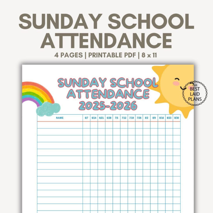 Class Attendance Register 2026