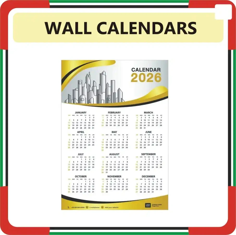 Wall Calendar 2026 Printing Online In Dubai | Wall Calendar Shop with regard to Calendar 2026 Printable Free Uae