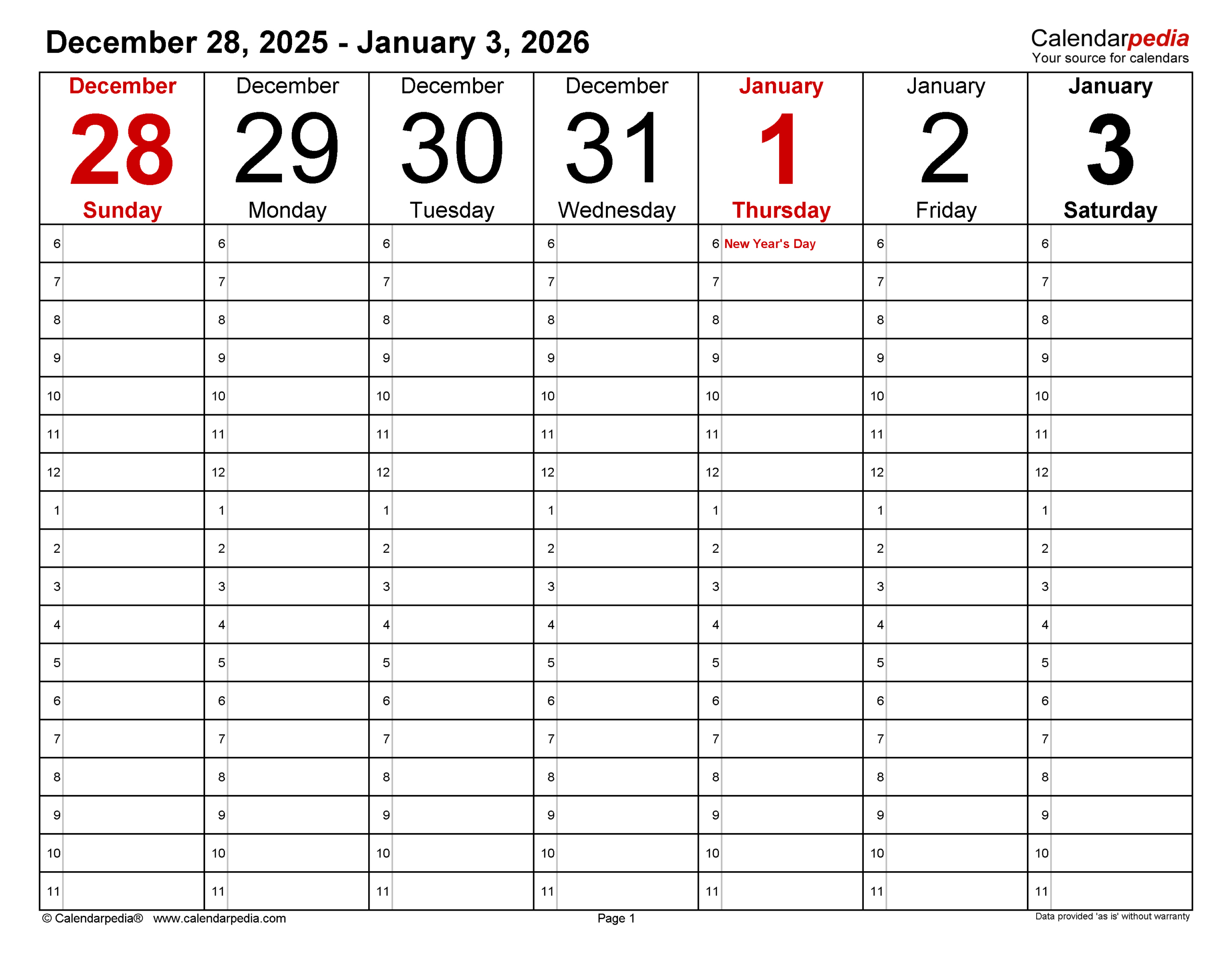 Weekly Calendars 2026 For Pdf - 12 Free Printable Templates with regard to Weekly Calendar 2026 Printable