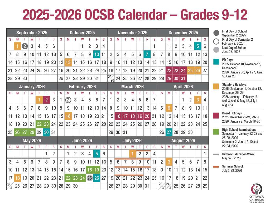 What Parents Need To Know At The Start Of The School Year – The throughout Ottawa Catholic School Board Calendar 2026