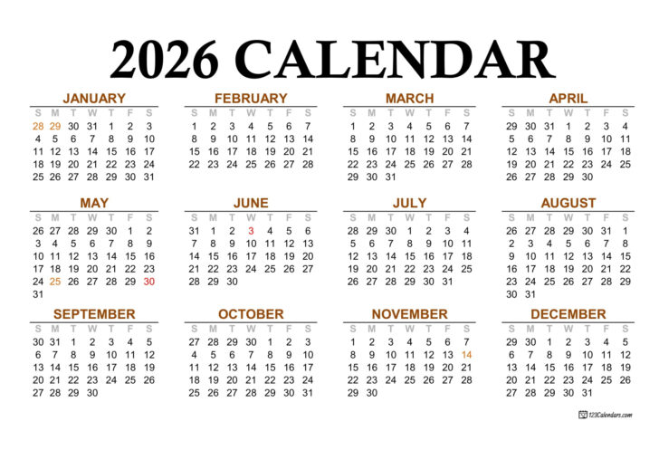 2026 Calendar Printable Philippines 2026 Calendar Printable Philippines