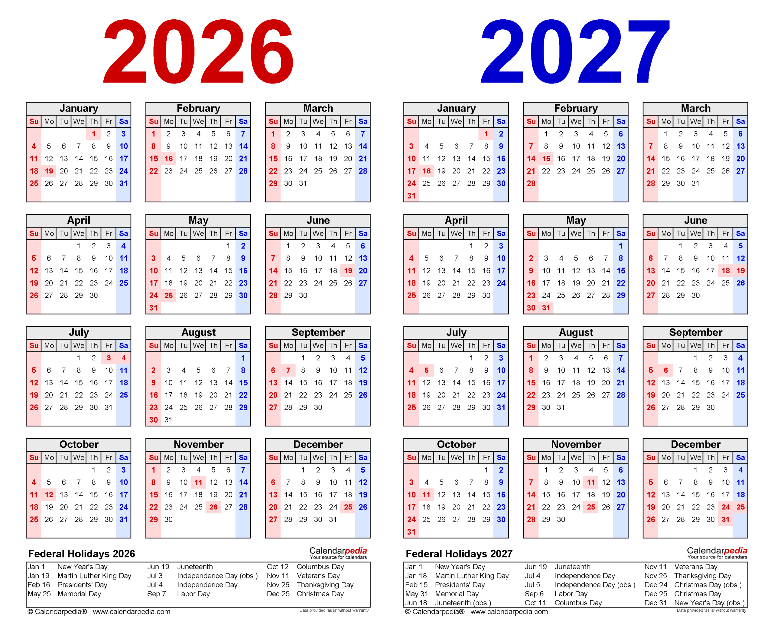 2026-2027 Two Year Calendar - Free Printable Pdf Templates regarding March 2026 to February 2027 Calendar