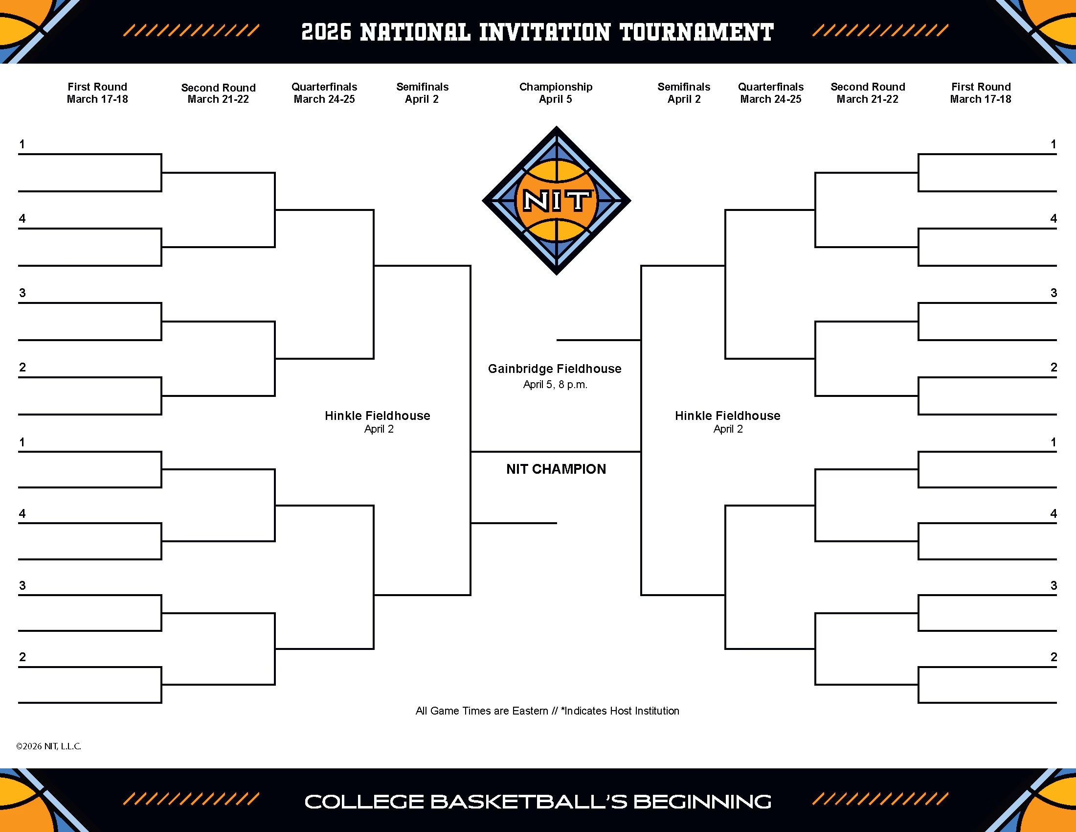 2026 Nit Bracket: Schedule, Dates For The Men'S Tournament | Ncaa with regard to March Madness 2026 Calendar