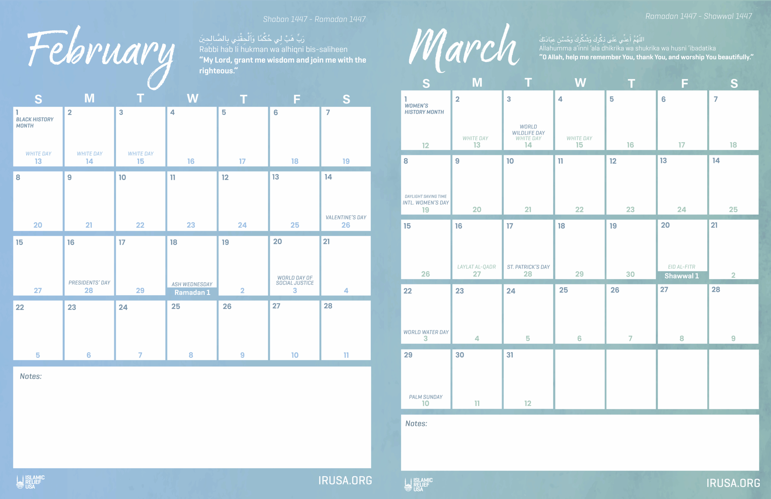 Irusa - Ramadan 2026 | One Month, Hunger Free throughout Ramadan Calendar 2026 Virginia