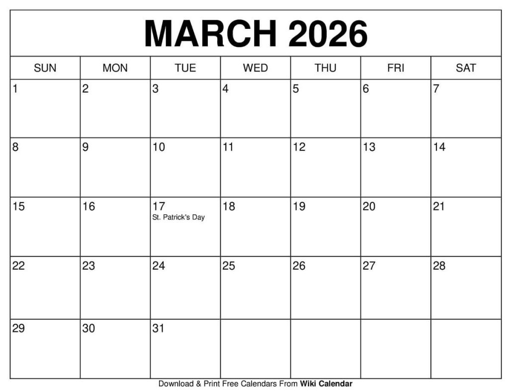 March 2026 Calendar - Printable Templates &amp;amp; More within Calendar March to June 2026