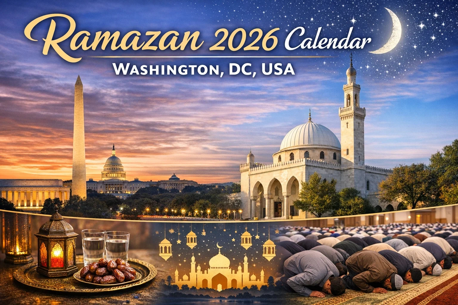 Ramazan 2026 Calendar For Washington, Dc » Karvaan Rides pertaining to Ramadan Calendar 2026 Washington Dc